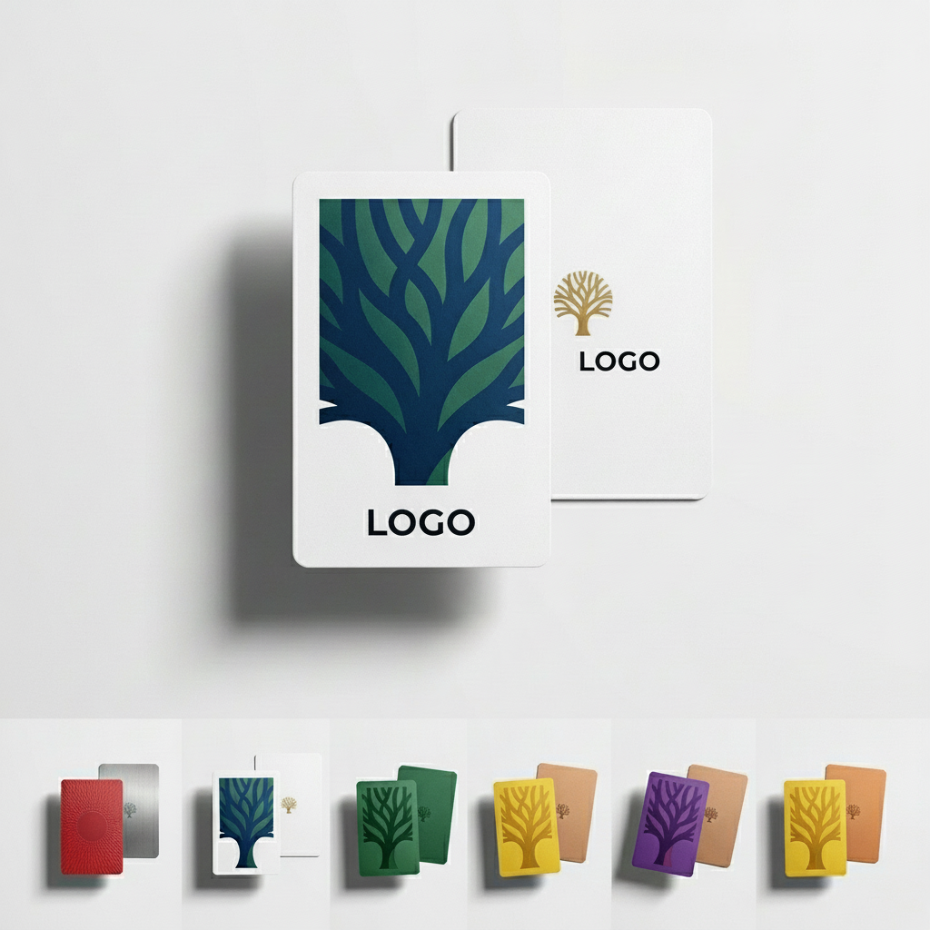 Premium Tree of Life Design PVC Cards in Multi-Color Set