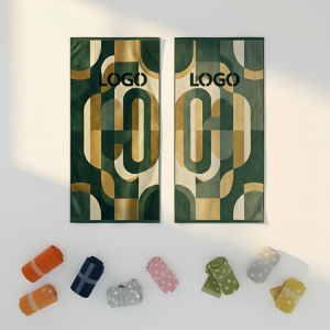 Custom Full Color Oversized Beach Towel 30x60 Inch with Vibrant Graphics