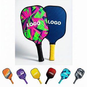 Pro-Grade Fiberglass Pickleball Racket with Personalized Full-Color Design