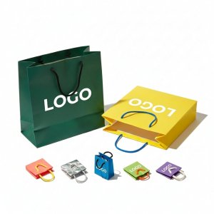 Multi-Color Kraft Paper Shopping Bag Bundle, 100-Pack Retail-Ready