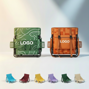 Portable Folding Stadium Chair with Adjustable Straps